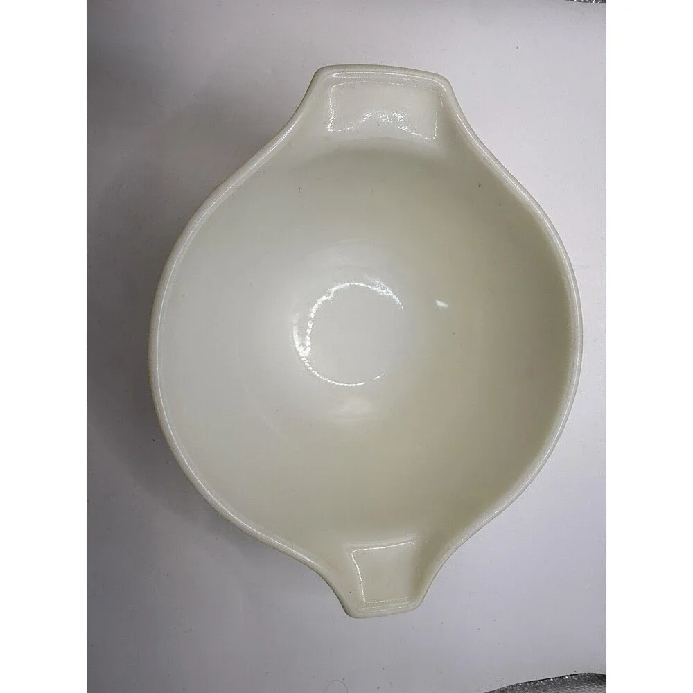 Vintage Pyrex Orange Yellow Cinderella Mixing Bowls 441 442 Set Of 2 USA Glass